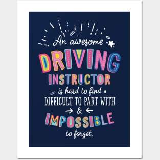 An awesome Driving Instructor Gift Idea - Impossible to Forget Quote Posters and Art